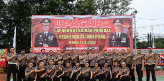 Hari Bhayangkara, Polresta Tanjungpinang Gelar Syukuran 39 Personel Naik Pangkat