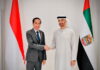 Presiden Jokowi Bertemu Presiden MBZ di Istana Al Shatie
