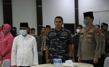 Hari Bhayangkara Ke-76, Polres Lingga Mengikuti Doa Bersama Lintas Agama Secara Virtual