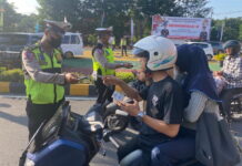 Tingkatkan Kepatuhan Berkendara, Polresta Tanjungpinang Gelar Razia