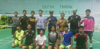 Persiapan Popda, Atlet Takraw Tanjungpinang Jalani Training Center di Gor PPLP Bincen