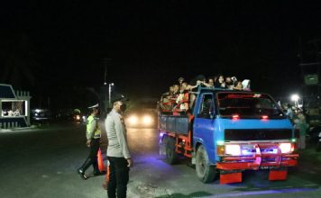 Polres Lingga Bersama TNI dan Pemkab Lingg Gelar Pengamanan Pawai Takbir Keliling Idul Adha 1443 H