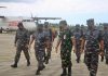 Danlanud RSA Natuna Sambut Kedatangan Pangkoarmada RI di Bandara Raden Sadjad