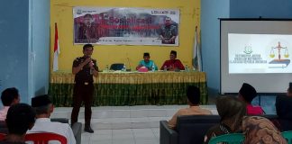 Cabjari Tarempa Sosialisasi Restorative Justice di Kantor Desa Tarempa Barat