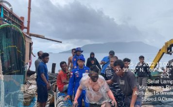 Kapal KM Sinar Jaya -1 Terbakar di Laut, 3 ABK Alami Luka Bakar