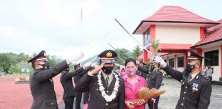 Polres Lingga Gelar Pelepasan Purnatugas Anggota Polri