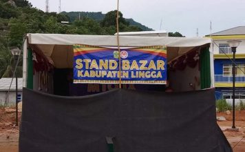 Tampil Sederhana, Stand Bazar Lingga Curi Perhatian Pengunjung