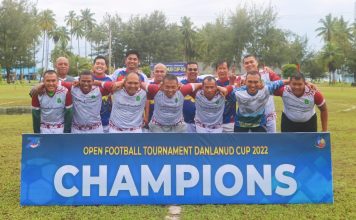 Gunung Ranai FC Raih Juara 1, Turnamen Sepak Bola Danlanud Cup 2022