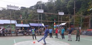 Camat Lingga Utara Buka Turnamen Futsal HUT RI Ke-77