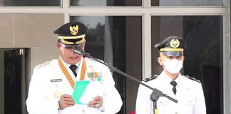 Bupati Anambas Abdul Haris Menjadi Inspektur Upacara HUT RI Ke-77