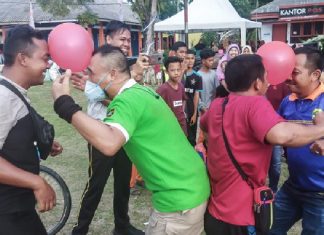 Lomba Bola Dangdut Meriahkan HUT RI Ke-77 Di Kecamatan Senayang