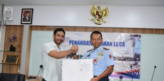 Dukung Kelancaran Pelayanan Navigasi Penerbangan Natuna, Danlanud RSA Tandatangani LOCA