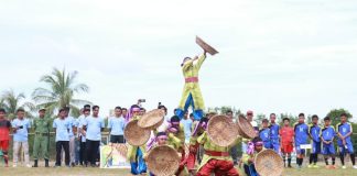 Ataraksi Tarian Tabo Bilis Meriahkan Final Turnamen Futsal Secawar Cup I