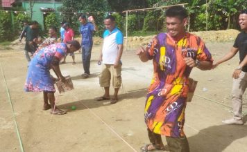 Meriahkan HUT RI Ke 77, Warga RT 04 RW 03 Kampong Seranggung Kelurahan Daik Gelar Aneka Permainan Rakyat
