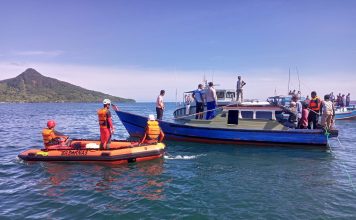 Hari ke 3, Tim SAR Gabungan Terus Cari ABK Bagan Yang Terjatuh di Laut
