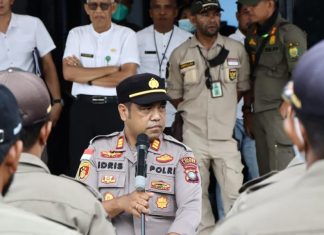 Polres Lingga Gelar Pengamanan Unjuk Rasa