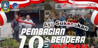 Pemprov Kepri Dukung Gerakan Nasional Pembagian 10 Juta Bendera Merah Putih