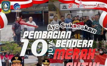 Pemprov Kepri Dukung Gerakan Nasional Pembagian 10 Juta Bendera Merah Putih