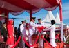 Pemda Natuna Gelar Upacara Pengibaran Bendera HUT RI Ke 77