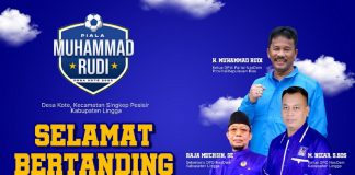 Tabrani Buka Turnamen Sepak Bola Piala Muhammad Rudi Desa Kote 2022