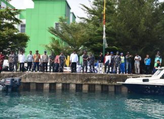 TNI Angkatan Laut Mengajak Masyarakat Laksanakan Gerakan Laut Bersih di Kepulauan Anambas