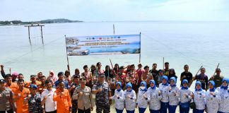 Lanal Ranai Gelar Gerakan Nasional Laut Bersih