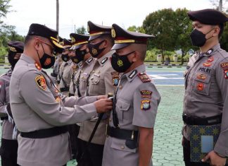 Kapolres Natuna Pimpin Sertijab Sejumlah Pejabat Utama
