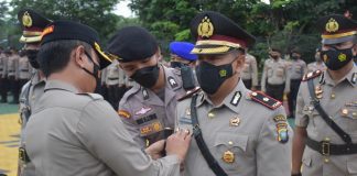 Kapolresta Tanjungpinang Pimpin Sertijab Pejabat Utama Polresta Tanjungpinang