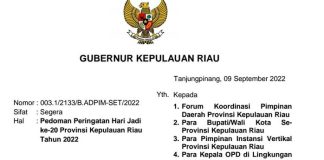 Meriahkan Hari Jadi Kepri ke-20, Gubernur Ansar Instruksikan Berbaju Kurung Melayu Lengkap