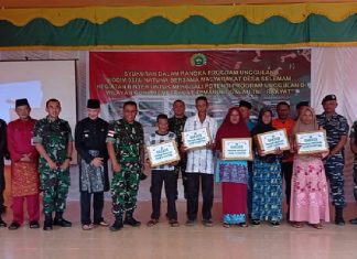 Wabup Natuna Hadiri Syukuran Program Unggulan Kodim 0318/Natuna di Desa Selemam