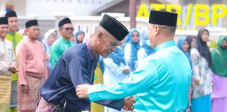 Bupati Lingga Pimpin Upacara HUT Kepri Ke 20 di Daik