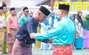 Bupati Lingga Pimpin Upacara HUT Kepri Ke 20 di Daik