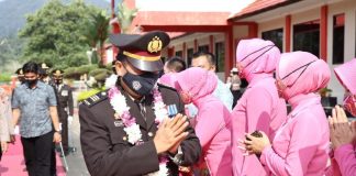Polres Lingga Gelar Pelepasan Purnatugas Anggota Polri