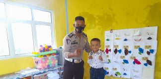 Satlantas Polres Lingga Berikan Edukasi Keselamatan Berlalu Lintas Terhadap Anak Usia Dini
