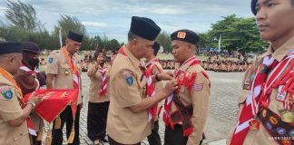 Bupati Natuna Pimpin Upacara Hari Pramuka Ke-61