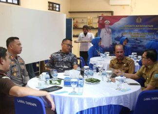 Harianto Hadiri Khitan Masal dan Pengobatan Gigi Gratis HUT TNI AL Ke -77