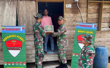 Yonkomposit 1/GP Lebih Dekat Dengan Masyarakat Melalui Karya Bakti dan Bakti Sosial di Dua Desa