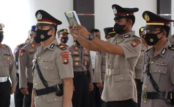 Kapolres Lingga Pimpin Upacara Pelantikan dan Sertijab Pejabat Utama