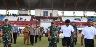 Danrem 033/WP Buka Secara Resmi Piala KASAD Liga Santri 2022