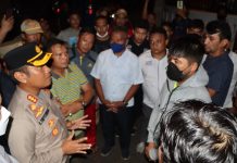 Melewati Batas Waktu, Polresta Tanjungpinang Bubarkan Aksi Unjuk Rasa Warganegara Afganistan Secara Persuasif