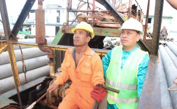 Bupati Lingga Letakkan Pancang Pertama Pembangunan Pelabuhan Desa Tanjung Kelit