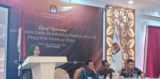 KPU Kabupaten Natuna Gelar Rakor Tahapan Pendaftaran, Verifikasi dan Penetapan Parpol Peserta Pemilu 2024