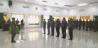 Dandim 0318/Natuna Pimpin Upacara Kenaikan Pangkat