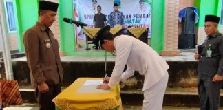 Hadiri Pelantikan Pj Kades Matak, Ini Pesan Bupati Anambas