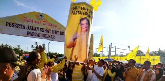 Jalan Santai Hadiah Utama Sepeda Motor Meriahkan HUT Golkar ke -58 di Natuna