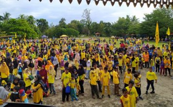 Jalan Sehat HUT Partai Golkar ke-58 di Lingga Berlangsung Meriah dan Banjir Hadiah