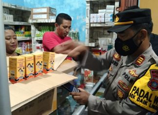 Polsek Daik Lingga Bersama Puskesmas Razia Obat Sirup yang Dilarang Kemenkes