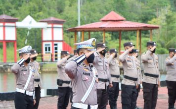 Polres Lingga Apel Gelar Pasukan Operasi Zebra Seligi 2022