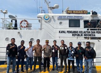 Polisi dan Wartawan Kompak Diwilayah Perbatasan Negara