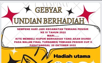 Hari Jadi Kecamatan Temiang Pesisir Ke-4 Bertabur Hadiah